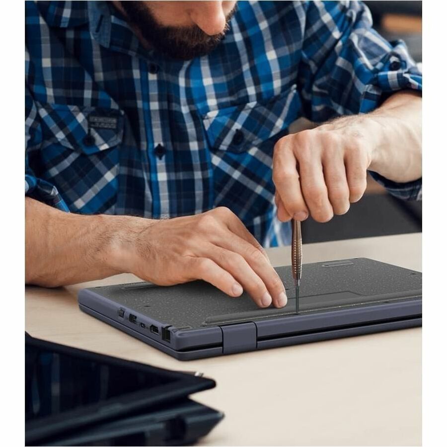 Ordinateur portable robuste à écran tactile Asus BR1204C BR1204CGA-EN21T-CA 12,2" - WUXGA - Intel N-Series N200 - 8 Go - SSD 128 Go - Gris minéral BR1204CGA-EN21T-CA