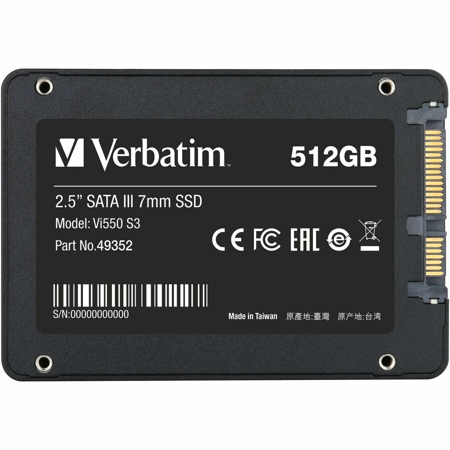 Disque SSD Verbatim Vi550 Vi550 S3 1 To - 2,5" interne - SATA (SATA/600) 49353