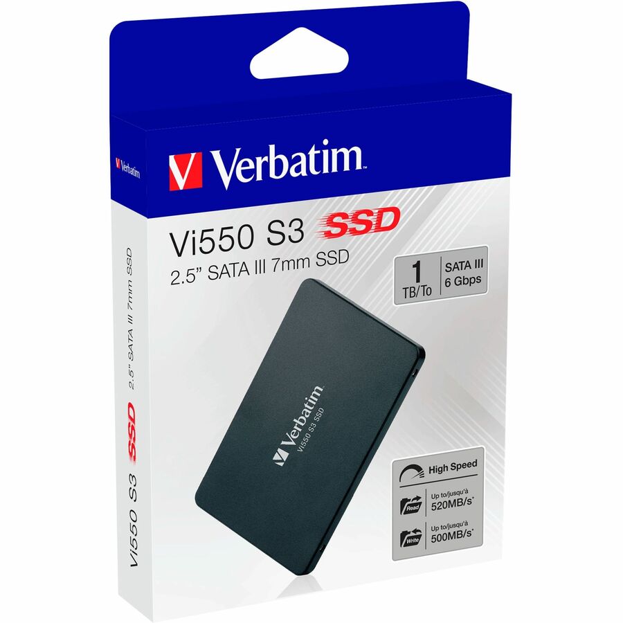Disque SSD Verbatim Vi550 Vi550 S3 1 To - 2,5" interne - SATA (SATA/600) 49353