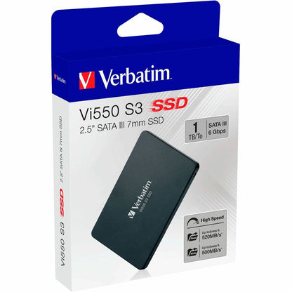 Disque SSD Verbatim Vi550 Vi550 S3 1 To - 2,5" interne - SATA (SATA/600) 49353
