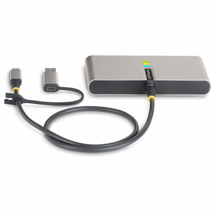 StarTech.com Hub USB-C à 2 ports avec Ethernet Gb et série RS232 FTDI, clé USB-C vers USB-A connectée, pass-through PD 100 W, 2 x USB-A 5 Gbit/s 5G2A1SGBB-USB-C-HUB