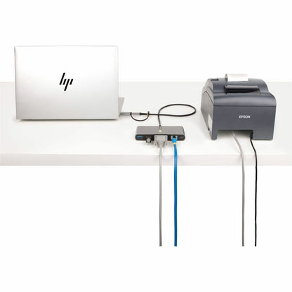 StarTech.com Hub USB-C à 2 ports avec Ethernet Gb et série RS232 FTDI, clé USB-C vers USB-A connectée, pass-through PD 100 W, 2 x USB-A 5 Gbit/s 5G2A1SGBB-USB-C-HUB