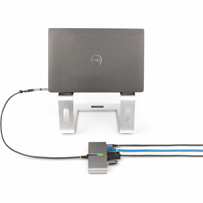 StarTech.com Hub USB-C à 2 ports avec Ethernet Gb et série RS232 FTDI, clé USB-C vers USB-A connectée, pass-through PD 100 W, 2 x USB-A 5 Gbit/s 5G2A1SGBB-USB-C-HUB