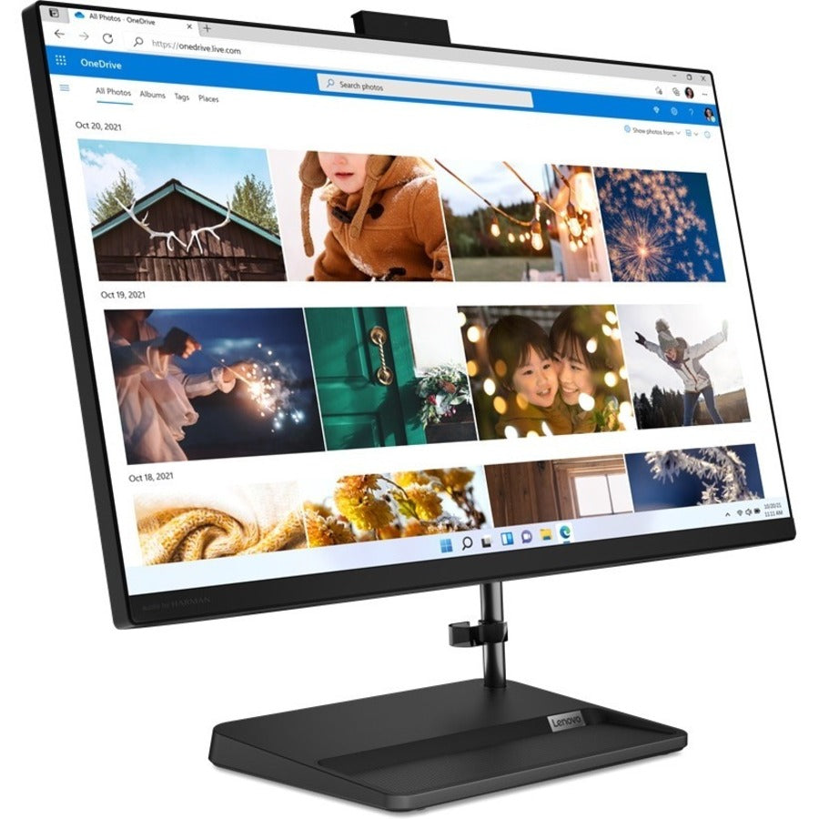 Ordinateur tout-en-un Lenovo IdeaCentre 3 22IAP7 F0GG003DCF - Intel Pentium Gold 8505 - 8 Go - SSD 256 Go - 21,5" Full HD - Ordinateur de bureau - Noir F0GG003DCF
