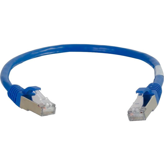 Câble de raccordement réseau blindé Cat6a (SSTP) C2G 30 m - Bleu 89930