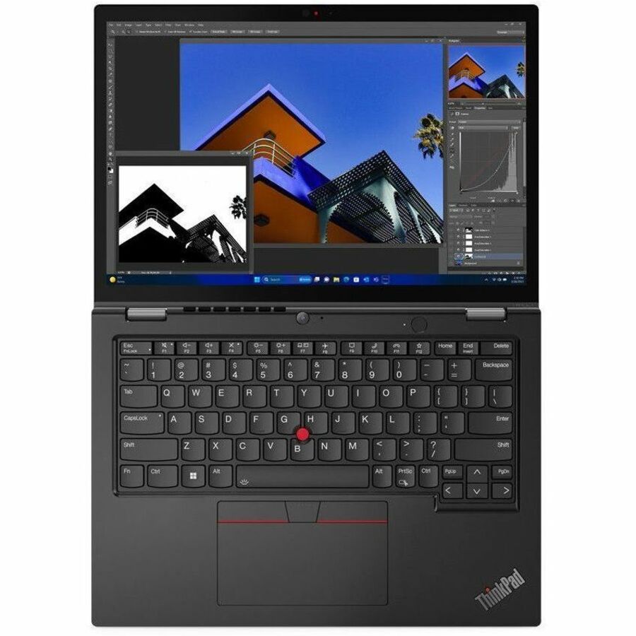 Lenovo ThinkPad L13 Gen 5 21LM0010US Ordinateur portable convertible 2 en 1 à écran tactile 13,3" - WUXGA - Intel Core Ultra 5 125U - 16 Go - SSD 256 Go - Clavier anglais - Noir 21LM0010US