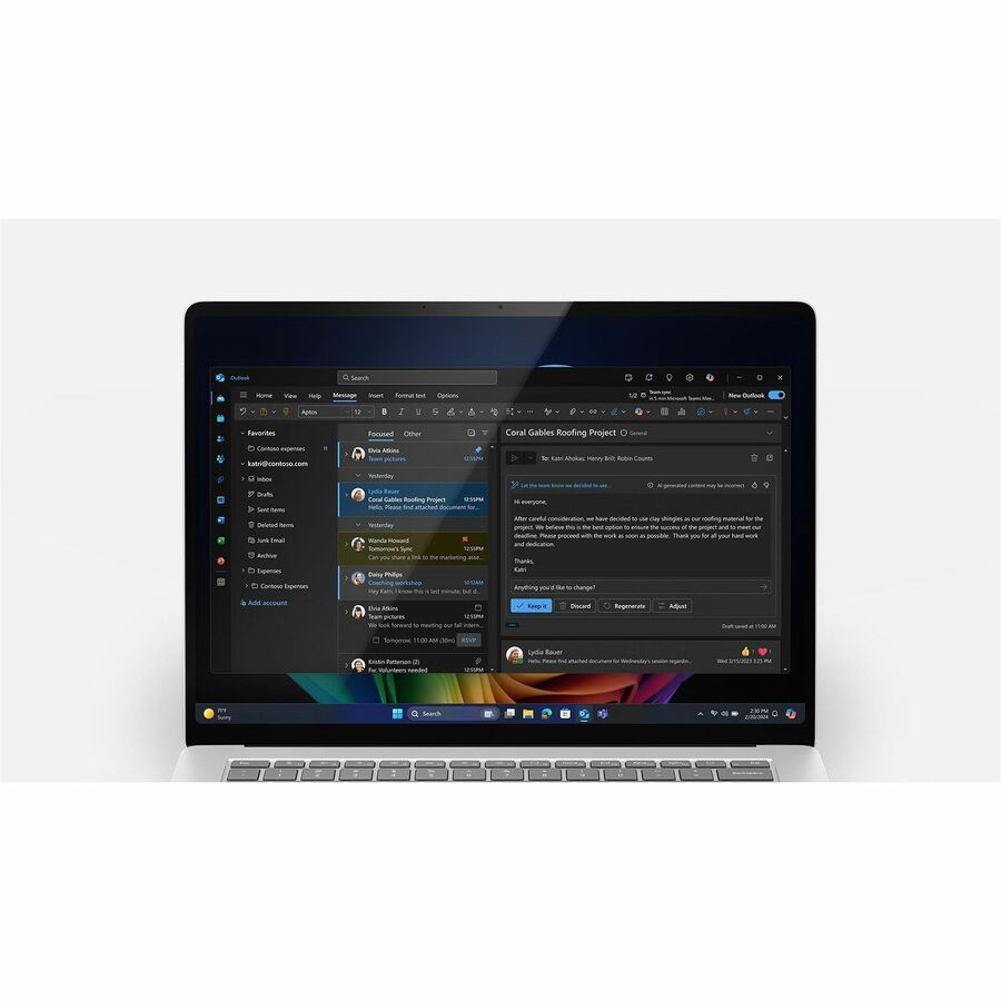 Ordinateur portable Microsoft Surface Laptop 7 15" à écran tactile - Qualcomm Snapdragon X Elite - 16 Go - SSD 512 Go - Clavier anglais - Platine ZHQ-00001