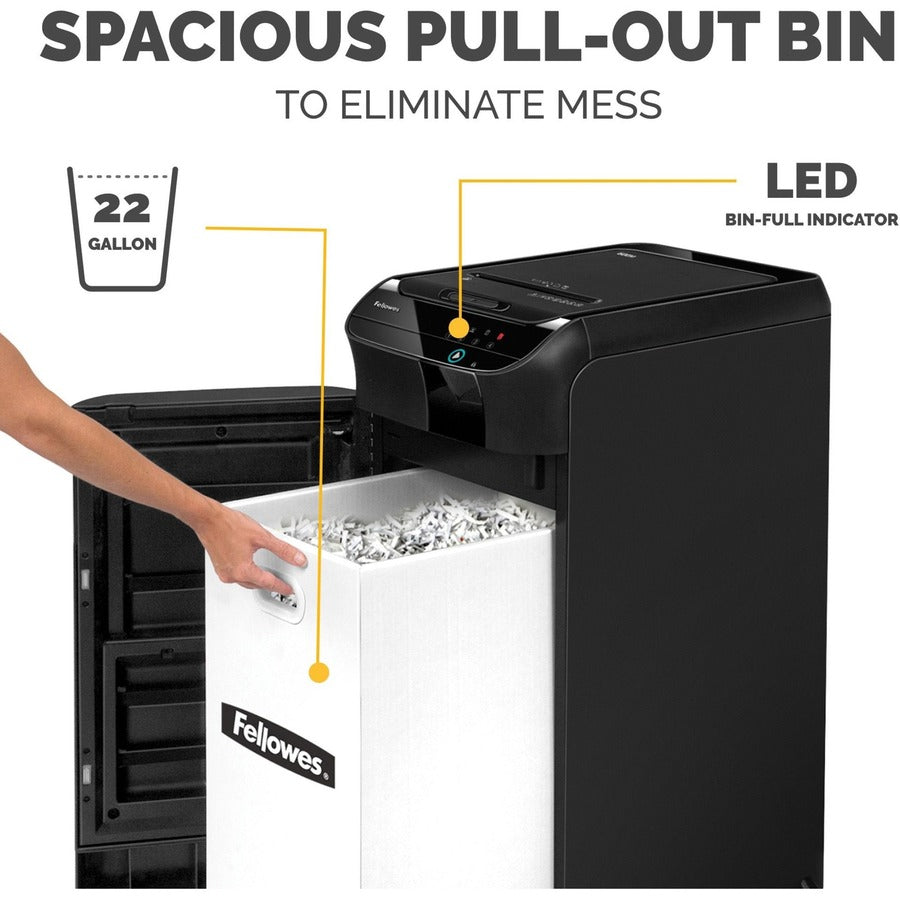 Destructeur de documents à alimentation automatique Fellowes AutoMax™ 600M 4657301
