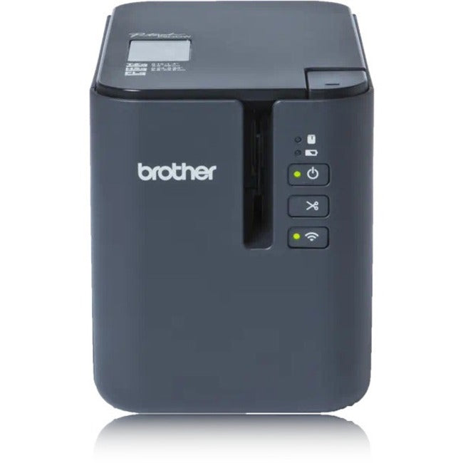 Brother PT-P900Wc Desktop Thermal Transfer Printer - Monochrome - Label Print - USB - Serial - Wireless LAN - With Cutter PTP900WC
