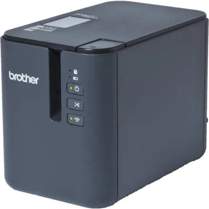 Brother PT-P900Wc Desktop Thermal Transfer Printer - Monochrome - Label Print - USB - Serial - Wireless LAN - With Cutter PTP900WC
