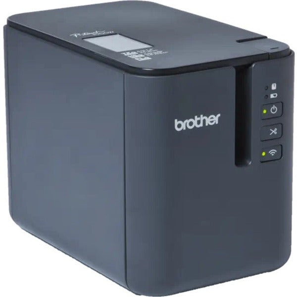 Brother PT-P900Wc Desktop Thermal Transfer Printer - Monochrome - Label Print - USB - Serial - Wireless LAN - With Cutter PTP900WC