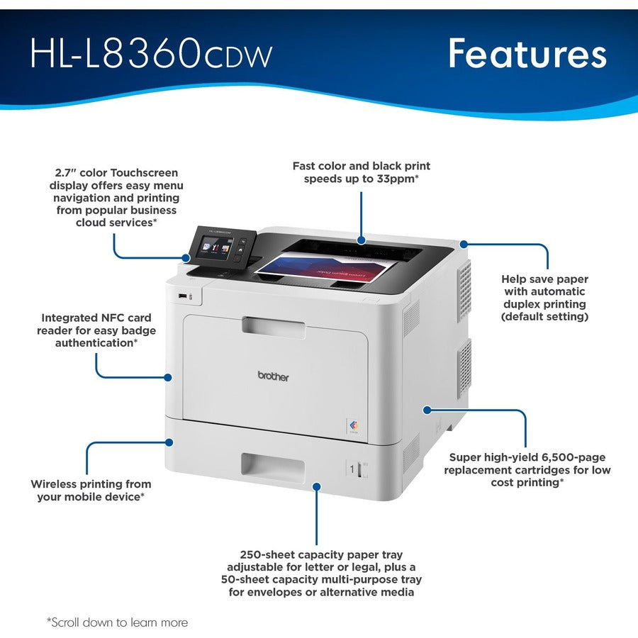Brother HL HL-L8360CDW Desktop Laser Printer - Color HL-L8360CDW