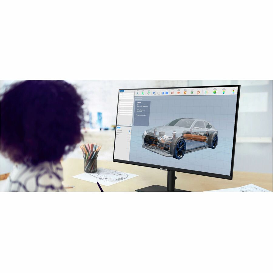 Moniteur LCD Samsung ViewFinity S8 S27B804PXN 27" 4K UHD - 16:9 - Noir mat LS27B804PXNXGO