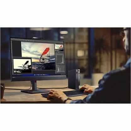 Client léger Lenovo ThinkCentre neo 50q Gen 4 12M2000PCF Tiny - Intel Celeron 7305 Penta-core (5 cœurs) 1,10 GHz - Noir 12M2000PCF