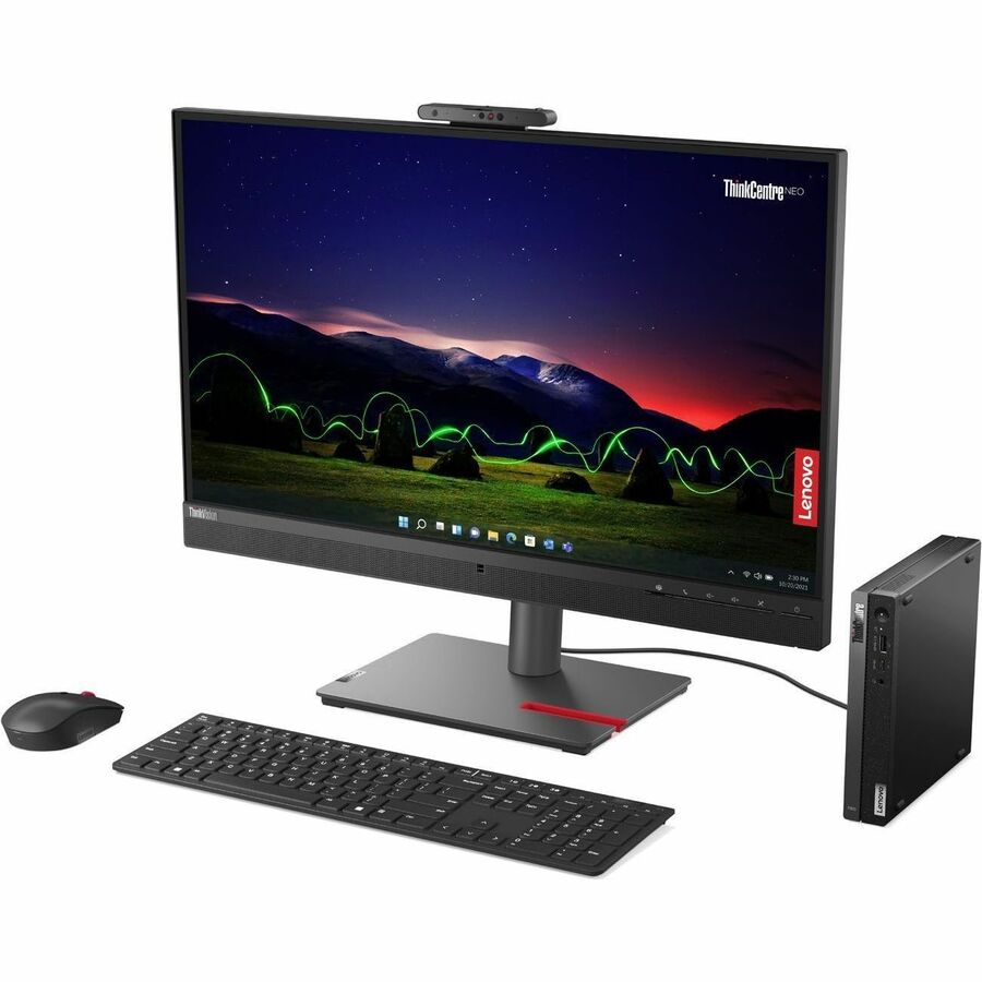 Client léger Lenovo ThinkCentre neo 50q Gen 4 12M2000XUS Tiny - Intel Core i3 (12e génération) i3-1215U Hexa-core (6 cœurs) 1,20 GHz - Noir 12M2000XUS