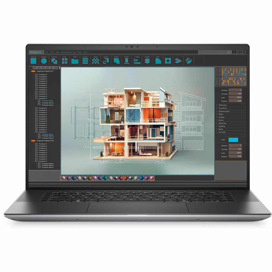 Station de travail mobile Dell Precision 5000 5690 16" - Full HD Plus - Intel Core Ultra 7 155H - Technologie vPro - Plateforme Intel Evo - 32 Go - SSD 512 Go - Clavier anglais (États-Unis) - Gris Titan anodisé 58JKH