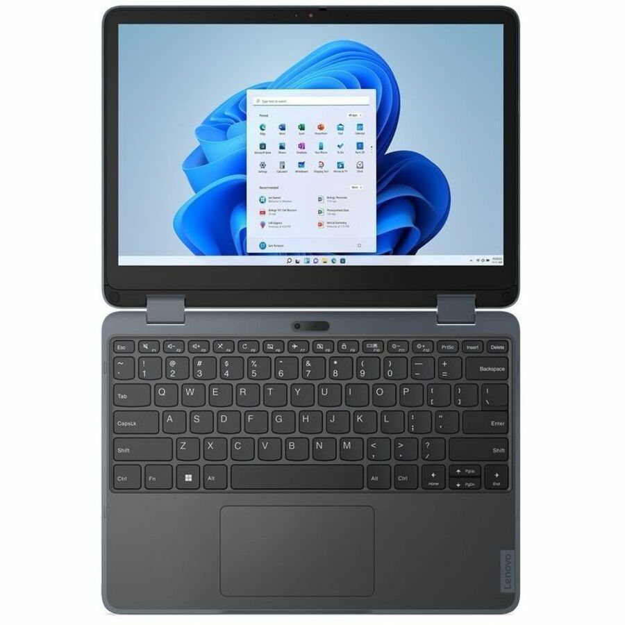 Lenovo 500w Yoga Gen 4 82VQ000TUS Ordinateur portable convertible 2 en 1 à écran tactile 12,2" - WUXGA - Intel Core i3 i3-N300 - 8 Go - SSD 256 Go - Clavier anglais - Gris ardoise 82VQ000TUS