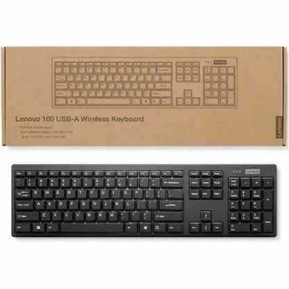 Clavier sans fil Lenovo 100 USB-A - Anglais américain GY41K81003