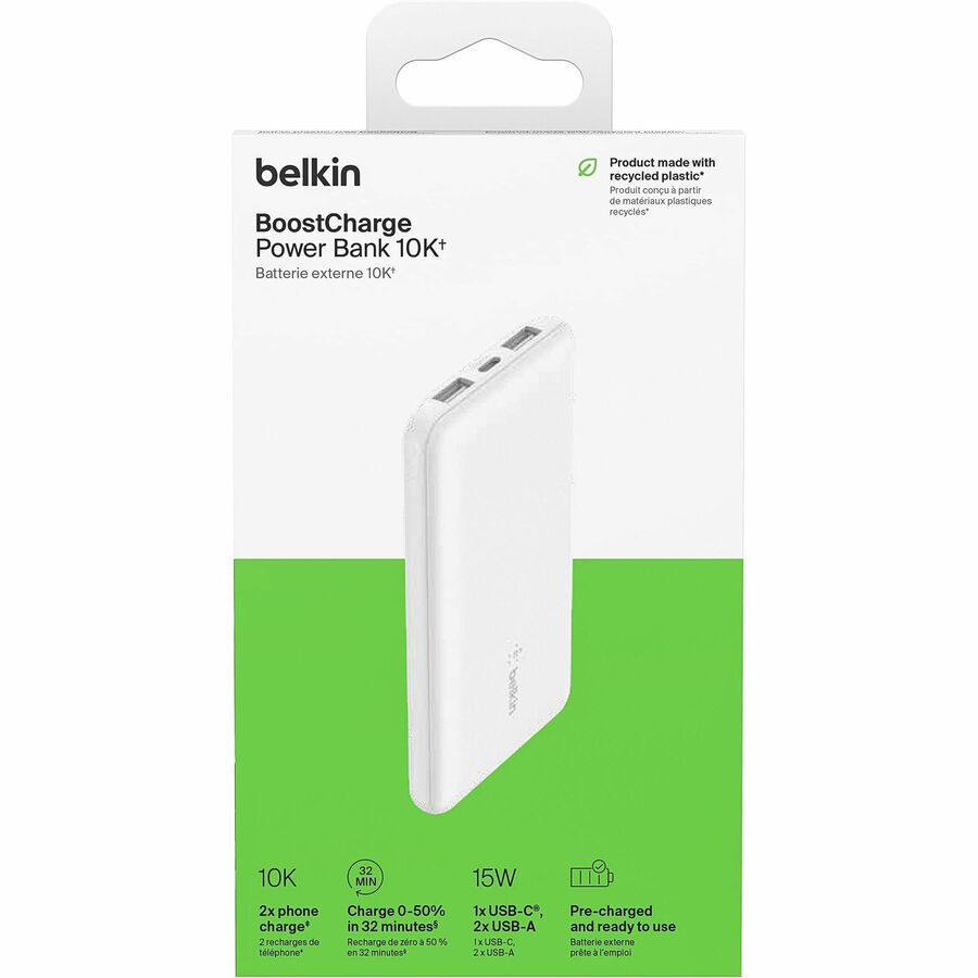Batterie externe Belkin BoostCharge 10000 mAh BPB011BTWH