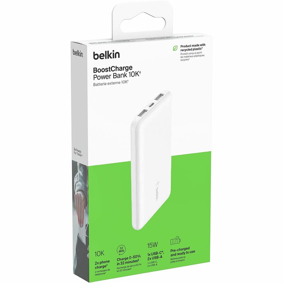 Batterie externe Belkin BoostCharge 10000 mAh BPB011BTWH