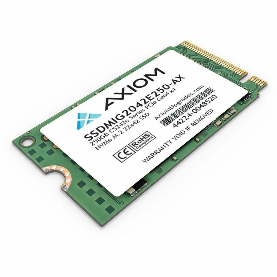 Disque SSD Axiom C5242e 250 Go - M.2 2242 interne - PCI Express NVMe (PCI Express NVMe 4.0 x4) - Conforme TAA SSDMIG2042E250-AX