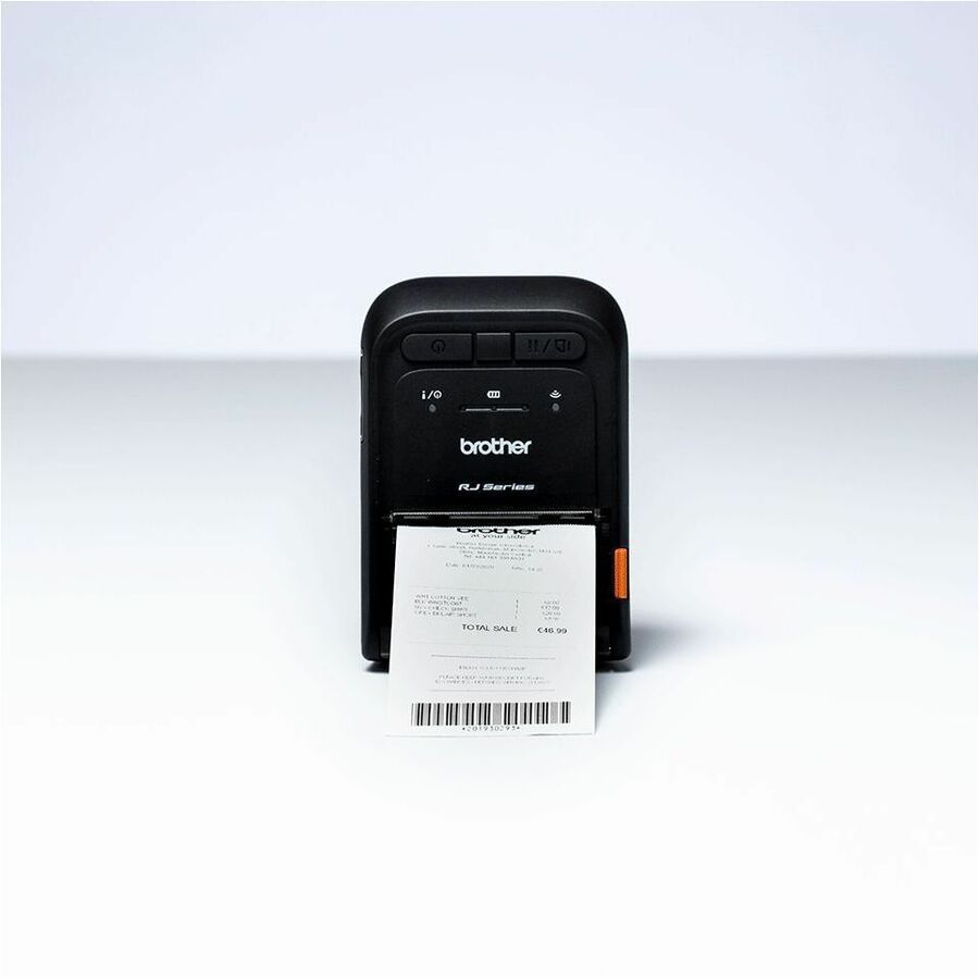 Brother RuggedJet Go RJ-2035B Mobile Direct Thermal Printer - Portable - Receipt Print - USB - Serial - Bluetooth 5.0 - Near Field Communication (NFC) RJ2035B
