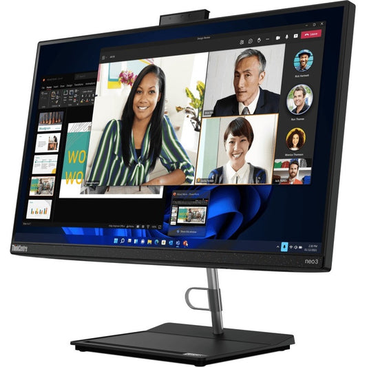 Ordinateur tout-en-un Lenovo ThinkCentre Neo 30a 12B000APUS - Intel Core i5 12e génération i5-1240P - 16 Go - SSD 512 Go - 23,8" Full HD - Ordinateur de bureau - Noir corbeau 12B000APUS