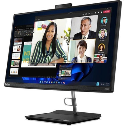 Ordinateur tout-en-un Lenovo ThinkCentre Neo 30a 12B000APUS - Intel Core i5 12e génération i5-1240P - 16 Go - SSD 512 Go - 23,8" Full HD - Ordinateur de bureau - Noir corbeau 12B000APUS