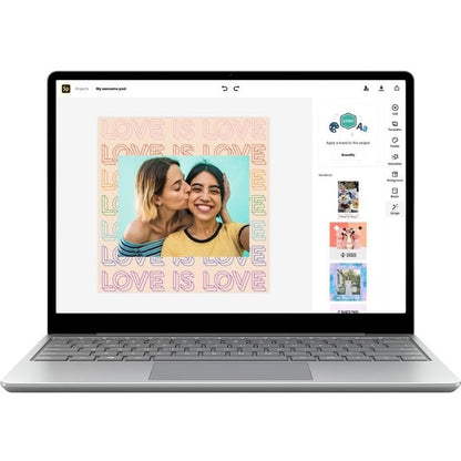 Ordinateur portable à écran tactile Microsoft Surface Laptop Go 12,4" - QXGA - Intel Core i5 10e génération i5-1035G1 - 4 Go - 64 Go de mémoire flash 1ZO-00002