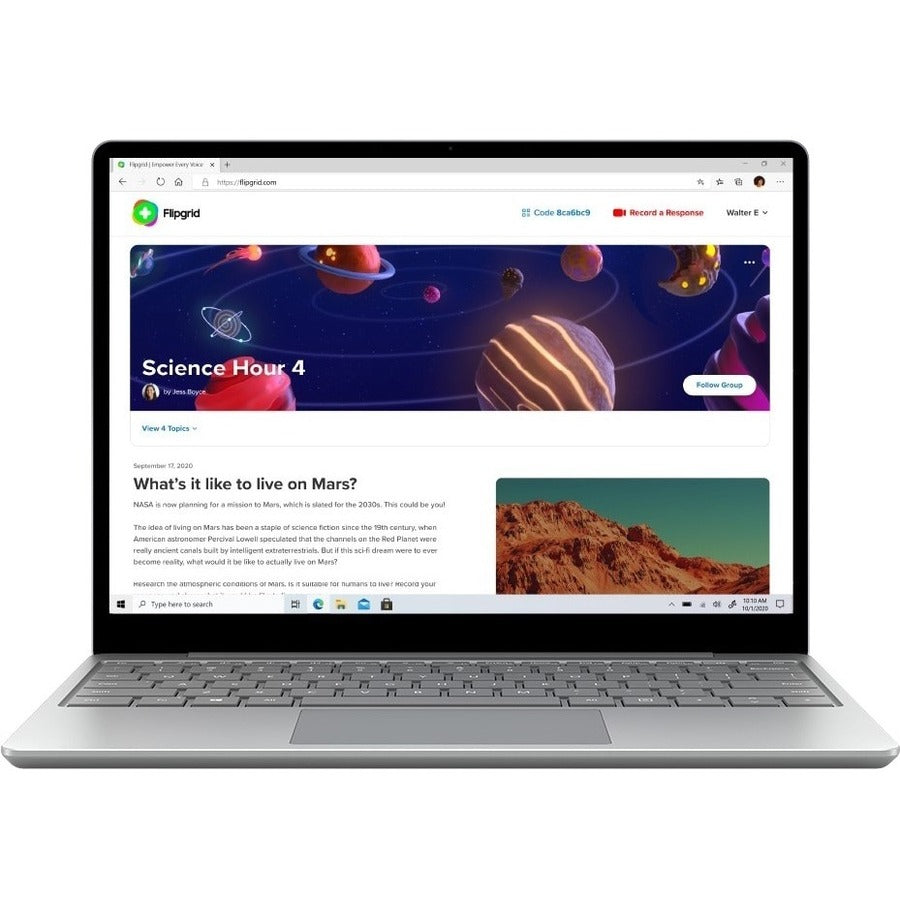 Ordinateur portable à écran tactile Microsoft Surface Laptop Go 12,4" - QXGA - Intel Core i5 10e génération i5-1035G1 - 4 Go - 64 Go de mémoire flash 1ZO-00002