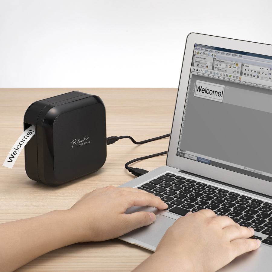 Brother P-touch CUBE Plus PT-P710BT Versatile Label Maker with Bluetooth&reg; Wireless Technology PTP710BT