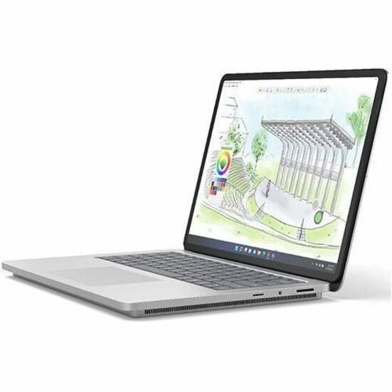 Microsoft Surface Laptop Studio 2 14,4" Écran tactile convertible (curseur flottant) Ordinateur portable 2 en 1 - Intel Core i7 - 64 Go - SSD 2 To - Clavier anglais, français - Platinum Z4H-00002
