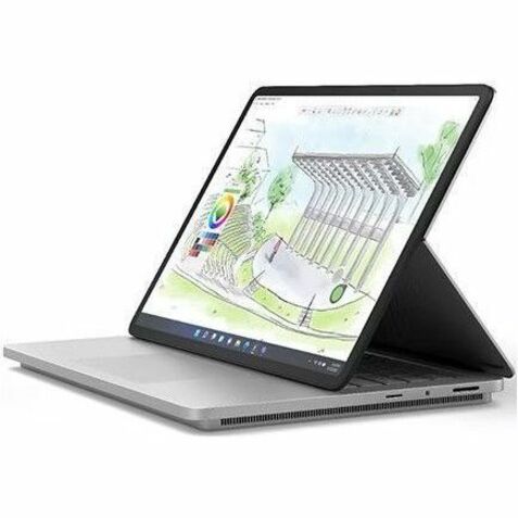 Microsoft Surface Laptop Studio 2 14,4" Écran tactile convertible (curseur flottant) Ordinateur portable 2 en 1 - Intel Core i7 - 64 Go - SSD 2 To - Clavier anglais, français - Platinum Z4H-00002