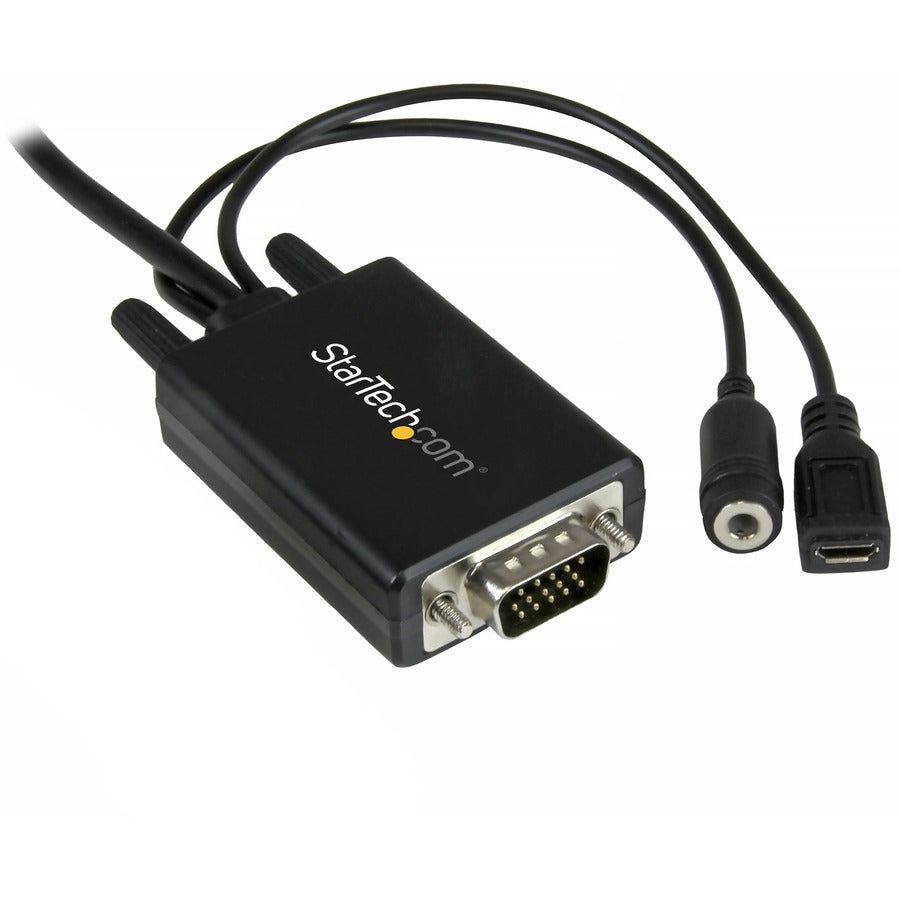 StarTech.com Câble adaptateur Mini DisplayPort vers VGA avec audio de 3 m - Convertisseur Mini DP vers VGA - 1920 x 1200 MDP2VGAAMM3M
