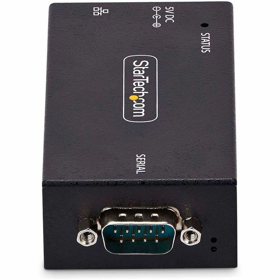 Adaptateur série vers Ethernet 1 port StarTech.com, serveur de périphériques série IP pour périphériques RS232 distants, montage mural/rail DIN, convertisseur LAN vers DB9 I13-SERIAL-ETHERNET