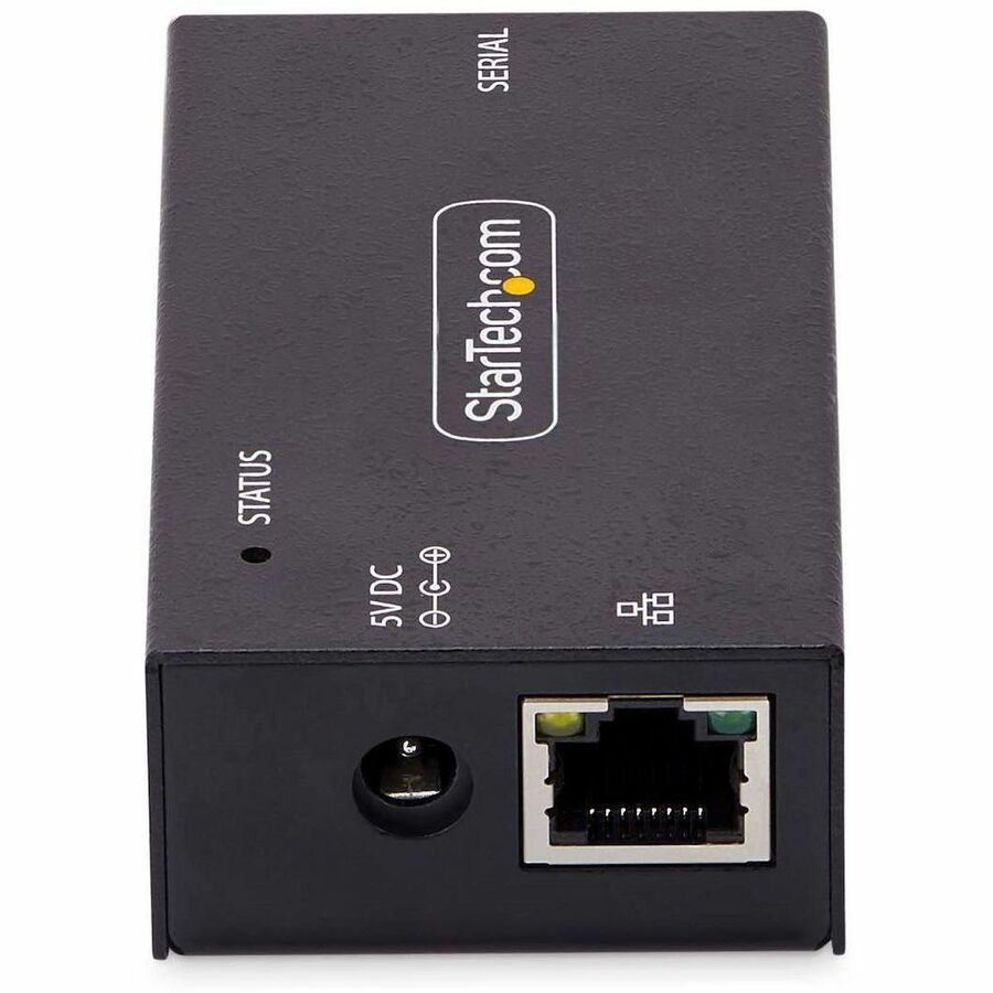 Adaptateur série vers Ethernet 1 port StarTech.com, serveur de périphériques série IP pour périphériques RS232 distants, montage mural/rail DIN, convertisseur LAN vers DB9 I13-SERIAL-ETHERNET