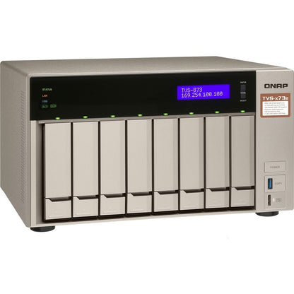 QNAP Powerful NAS with AMD RX-421BD Quad-Core APU and PCIe Expandability TVS-873e-4G-US