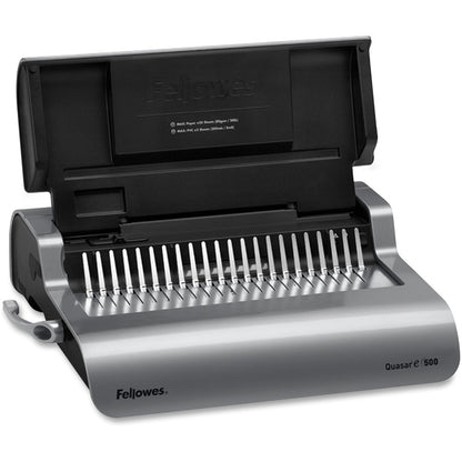 Machine à relier électrique à peigne Fellowes Quasar™ E 500 avec kit de démarrage 5216901