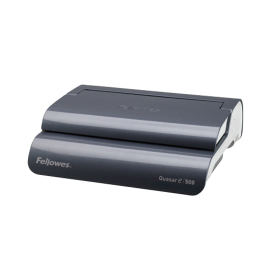 Machine à relier électrique à peigne Fellowes Quasar™ E 500 avec kit de démarrage 5216901