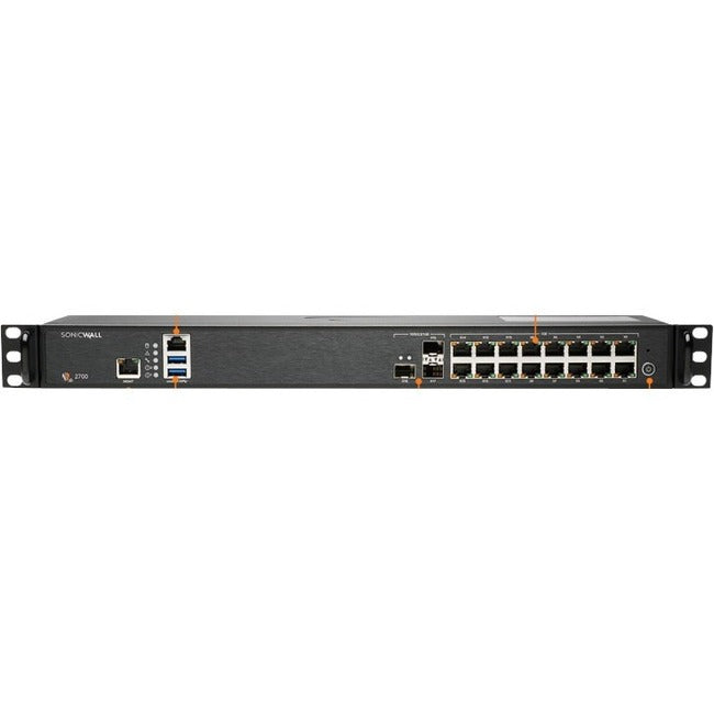 Dispositif de sécurité réseau/pare-feu SonicWall NSA 2700 02-SSC-8657