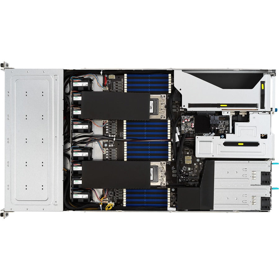Système Barebone Asus RS700A-E11-RS12U-WOCPU044Z - Montable en rack 1U - Socket SP3 - Prise en charge de 2 processeurs RS700A-E11-RS12U-WOCPU044Z