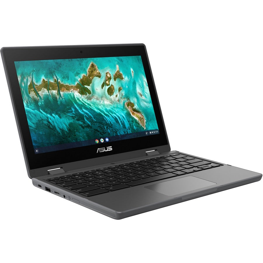 Asus Chromebook Flip CR11 CR1102FGA-CN1432T-CB Chromebook convertible 2 en 1 à écran tactile 11,6" - HD - Intel N-Series N100 - 4 Go - Mémoire flash 32 Go - Gris minéral CR1102FGA-CN1432T-CB