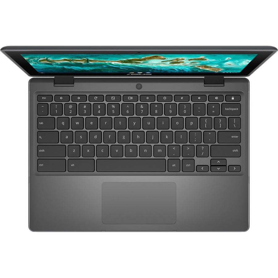 Asus Chromebook Flip CR11 CR1102FGA-CN1432T-CB Chromebook convertible 2 en 1 à écran tactile 11,6" - HD - Intel N-Series N100 - 4 Go - Mémoire flash 32 Go - Gris minéral CR1102FGA-CN1432T-CB