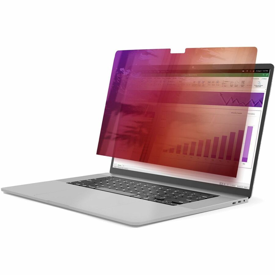 StarTech.com Écran de confidentialité 21/23 pouces pour MacBook Pro 16 pouces, filtre doré avec confidentialité améliorée, filtre de sécurité informatique, angle de vue de +/- 30 degrés 162MG-PRIVACY-SCREEN