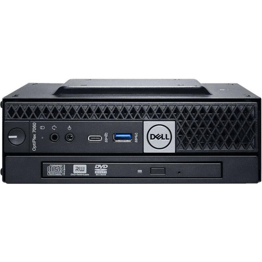 Ordinateur de bureau Dell OptiPlex 7000 7060 - Intel Core i5 (8e génération) i5 - 8500T 2,10 GHz - 8 Go DDR4 SDRAM - 256 Go SSD - Windows 10 Pro 64 bits (anglais/français/espagnol) - Micro PC - 3 ans ProSupport XP72Y