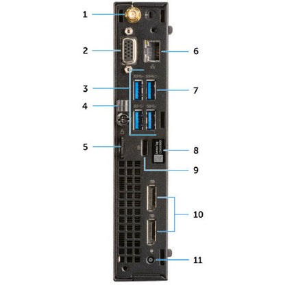 Ordinateur de bureau Dell OptiPlex 7000 7060 - Intel Core i5 (8e génération) i5 - 8500T 2,10 GHz - 8 Go DDR4 SDRAM - 256 Go SSD - Windows 10 Pro 64 bits (anglais/français/espagnol) - Micro PC - 3 ans ProSupport XP72Y