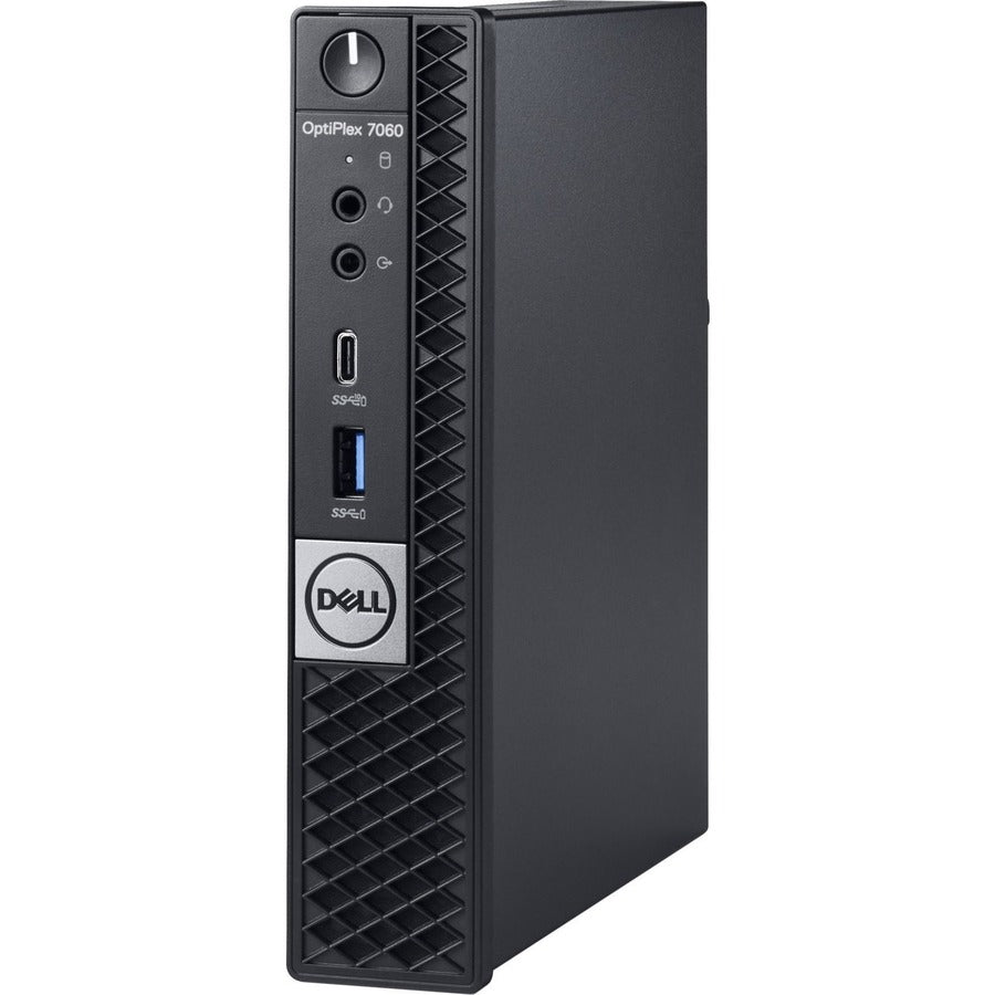Ordinateur de bureau Dell OptiPlex 7000 7060 - Intel Core i5 (8e génération) i5 - 8500T 2,10 GHz - 8 Go DDR4 SDRAM - 256 Go SSD - Windows 10 Pro 64 bits (anglais/français/espagnol) - Micro PC - 3 ans ProSupport XP72Y
