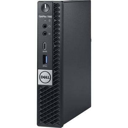 Ordinateur de bureau Dell OptiPlex 7000 7060 - Intel Core i5 (8e génération) i5 - 8500T 2,10 GHz - 8 Go DDR4 SDRAM - 256 Go SSD - Windows 10 Pro 64 bits (anglais/français/espagnol) - Micro PC - 3 ans ProSupport XP72Y