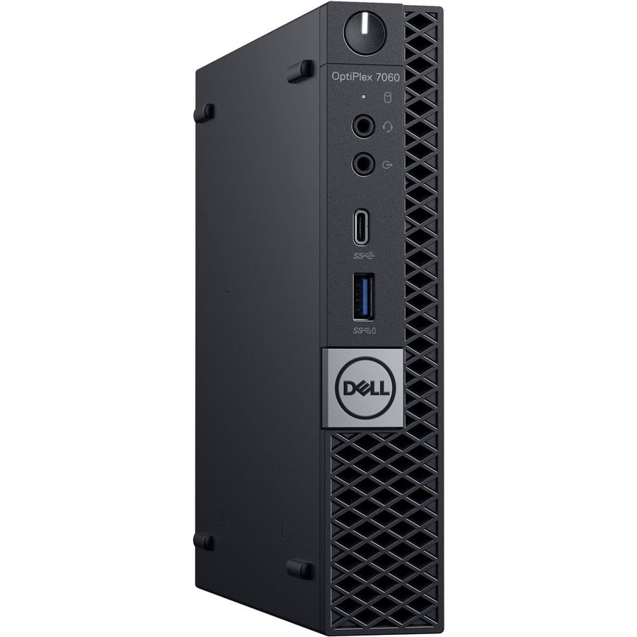 Ordinateur de bureau Dell OptiPlex 7000 7060 - Intel Core i5 (8e génération) i5 - 8500T 2,10 GHz - 8 Go DDR4 SDRAM - 256 Go SSD - Windows 10 Pro 64 bits (anglais/français/espagnol) - Micro PC - 3 ans ProSupport XP72Y