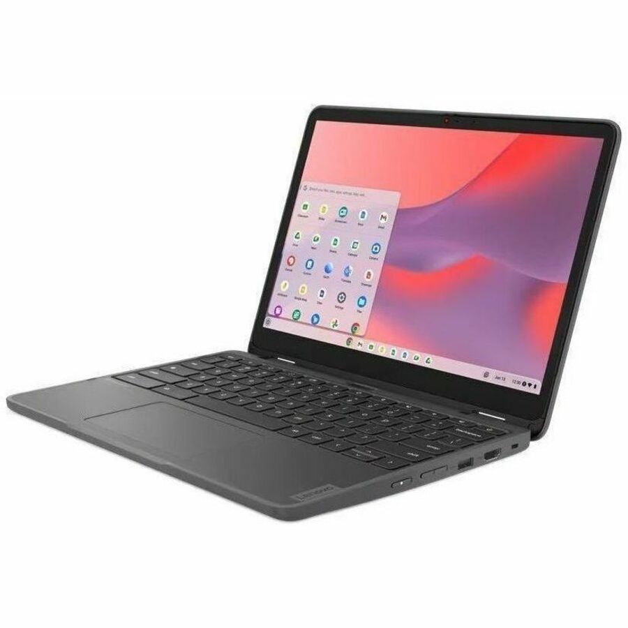 Lenovo 500e Yoga Chromebook Gen 4 82W4001SUS Chromebook convertible 2 en 1 à écran tactile 12,2" - WUXGA - Intel N-Series N100 - 8 Go - Mémoire flash 64 Go - Clavier anglais - Gris graphite 82W4001SUS